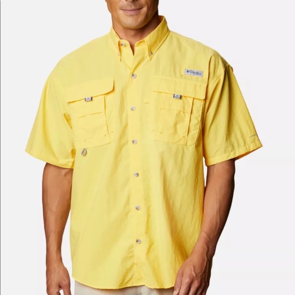 columbia button down fishing shirt